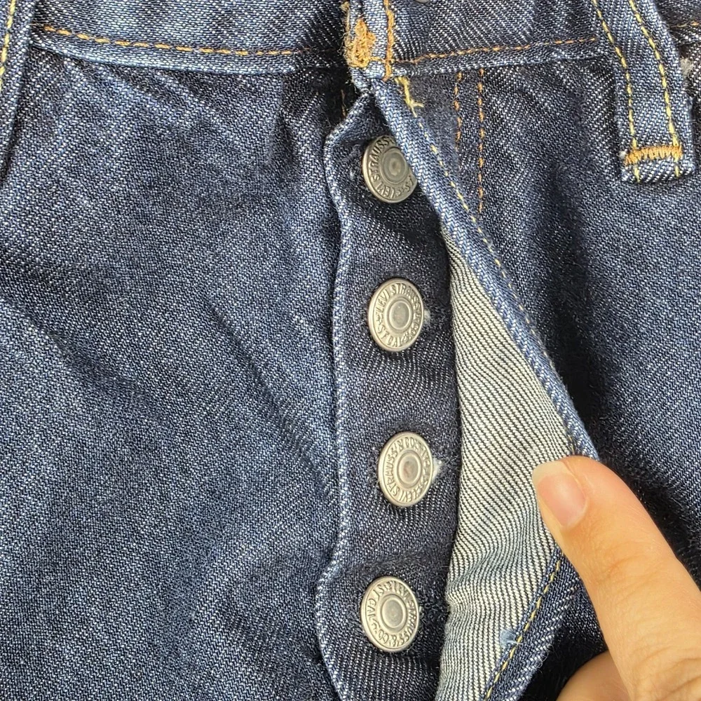 Levis Jeans Mens Size 31x30 501 XX Button Fly Dark Wash Blue Denim Pants